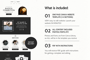 Mystical Canva Website Template