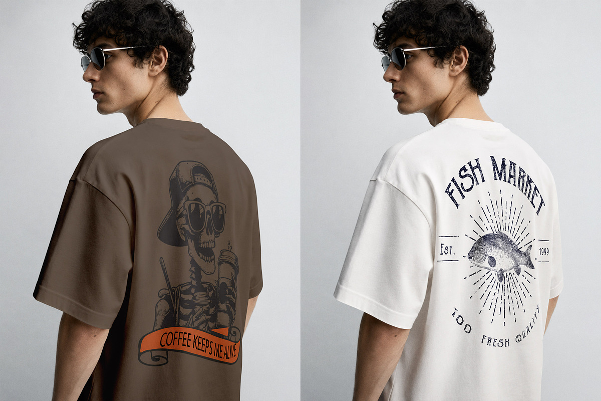 T-Shirt Back Mockup PSD - Male Model, a Shirt Mockup by Rymden_Fl (Photo 6 of 6)