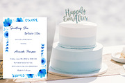 Something Blue Bridal Shower Invite, an Invitation Template by Patterndigitpics (Thumbnail 3 of 6)