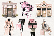 Black Friday's Black & Pink Clipart, an Illustration by NadiaTheronArt (Thumbnail 4 of 5)
