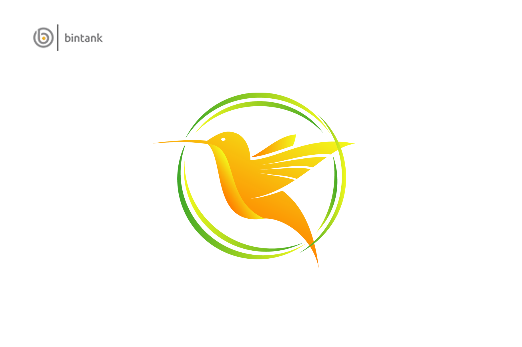 Beautiful Humming Bird Logo, a Branding & Logo Template by Bintank Studio