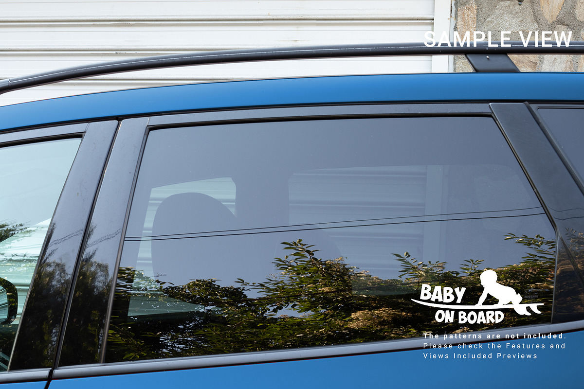Car Sticker Mockup Set, a Product Mockup by mock-ups (Photo 5 of 10)