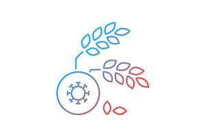 Agricultural Disease Gradient Icon