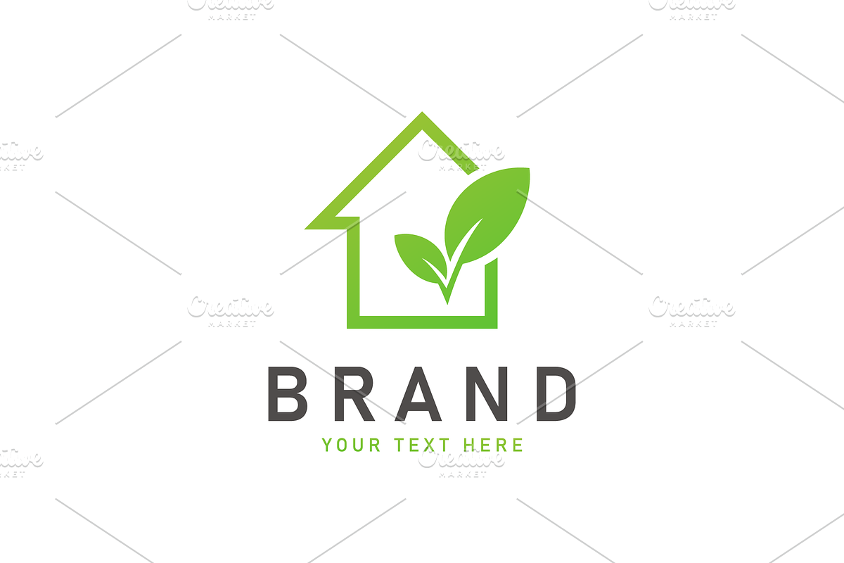 Green Nature House Logo Design, a Branding & Logo Template by Soufone (Photo 1 of 2)
