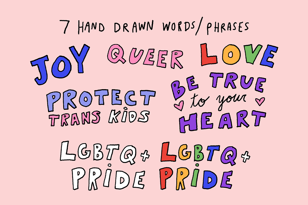 Queer Joy | LGBTQ+ Pride Graphics, a Person Illustration by Theo Quest Art & Design (Photo 2 of 4)