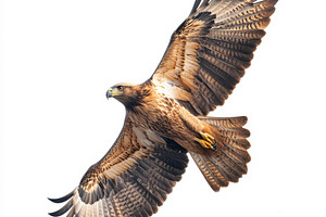 Majestic Golden Eagle in Flight Wing, an Animal Photo by Pixeness Studio