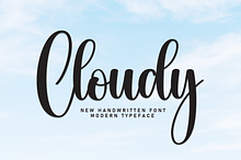 Cloudy | Script Font