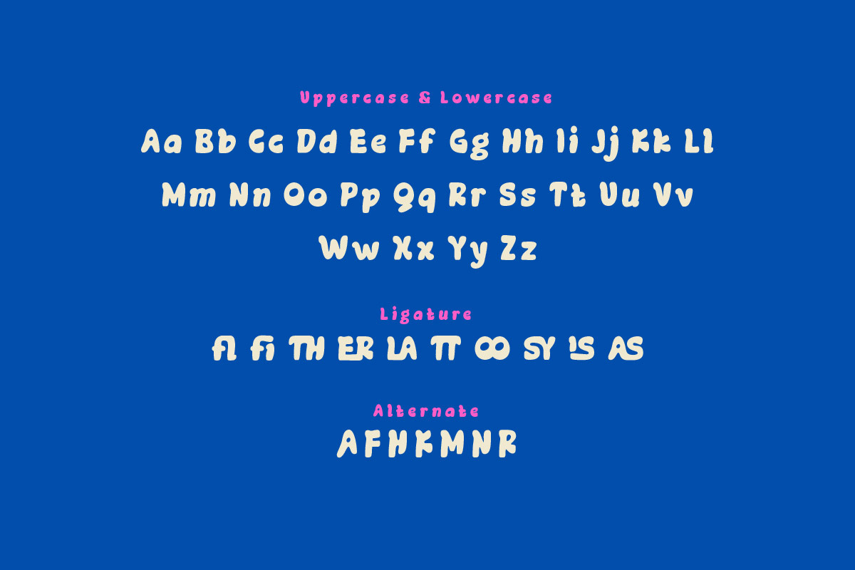 Honera - Bubble Display Font, a Handwritten Font by twinstd (Photo 9 of 10)