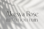 Aleesya Rose Display Font Family, a Sans Serif Font by Ryul Davidson (Thumbnail 1 of 17)