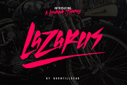 Lazarus, a Script Font by Burntilldead (Thumbnail 1 of 6)