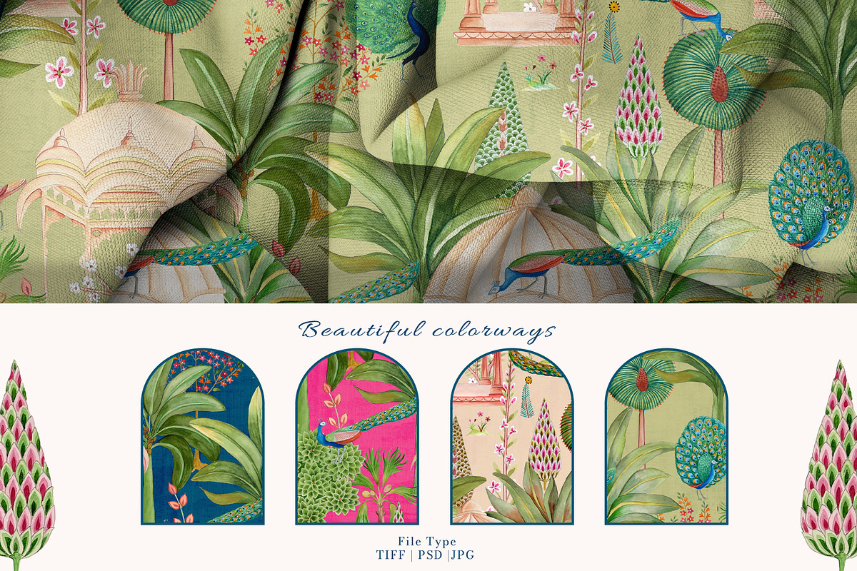 Pichhwai Magic Prints & Patterns, a Pattern Graphic by GND ART STUDIO (Photo 2 of 8)