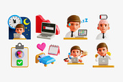 Workplace Mental Health 3D Icon Set, an Object 3D Model by Eklip Studio (Thumbnail 3 of 5)