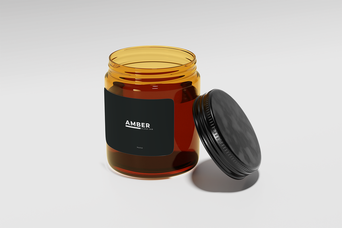 Honey Jar Mockup Set, a Cups & Container Mockup by xavier_studio (Photo 2 of 5)