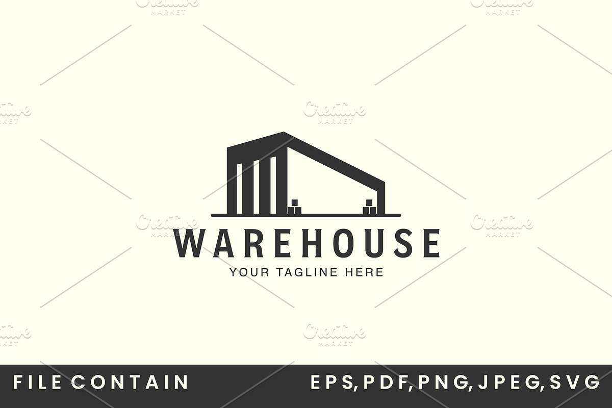 vintage warehouse logo vector, a Branding & Logo Template by SD 22