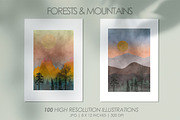 Forest and Mountains, a Decorative Illustration by Digital Art Creations (Thumbnail 2 of 5)