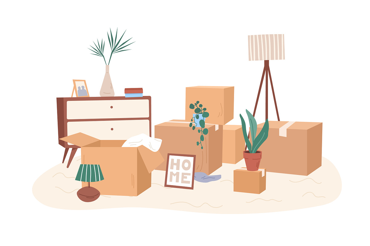 Relocation concept, a Decorative Illustration by Good Studio | Creative ...
