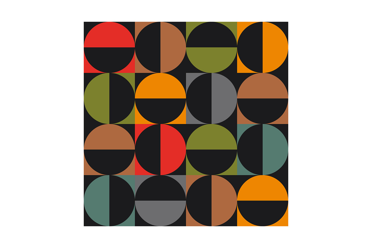 Geometric Mid Century Modern Pattern, a Pattern Graphic by Neo Geo (Photo 5 of 11)