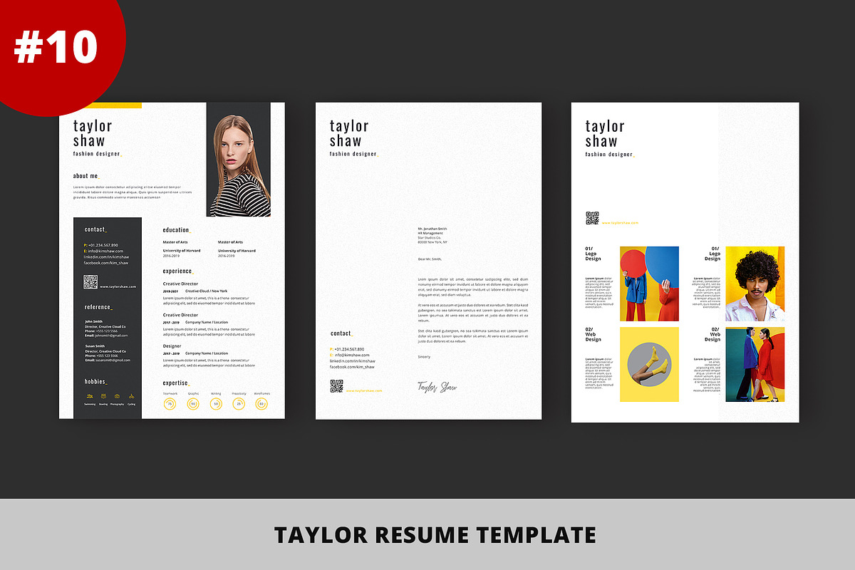 Resume Template Bundle - Vol 04, a Resume Template by Nina Shaw (Photo 11 of 12)