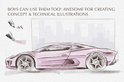 Mimic Markers for Procreate, a Brush Add-On by SketchWerx (Thumbnail 5 of 11)