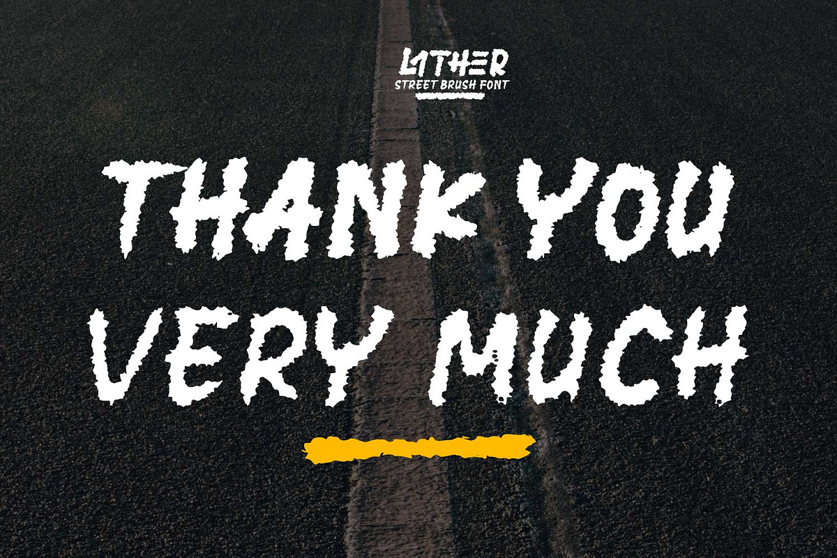 Lather – Street Brush Font, a Handwritten Font by kangfont Studio (Photo 11 of 11)
