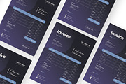 Purple-Gradient invoice, a Resume Template by Izdihaar_Studio (Thumbnail 2 of 4)