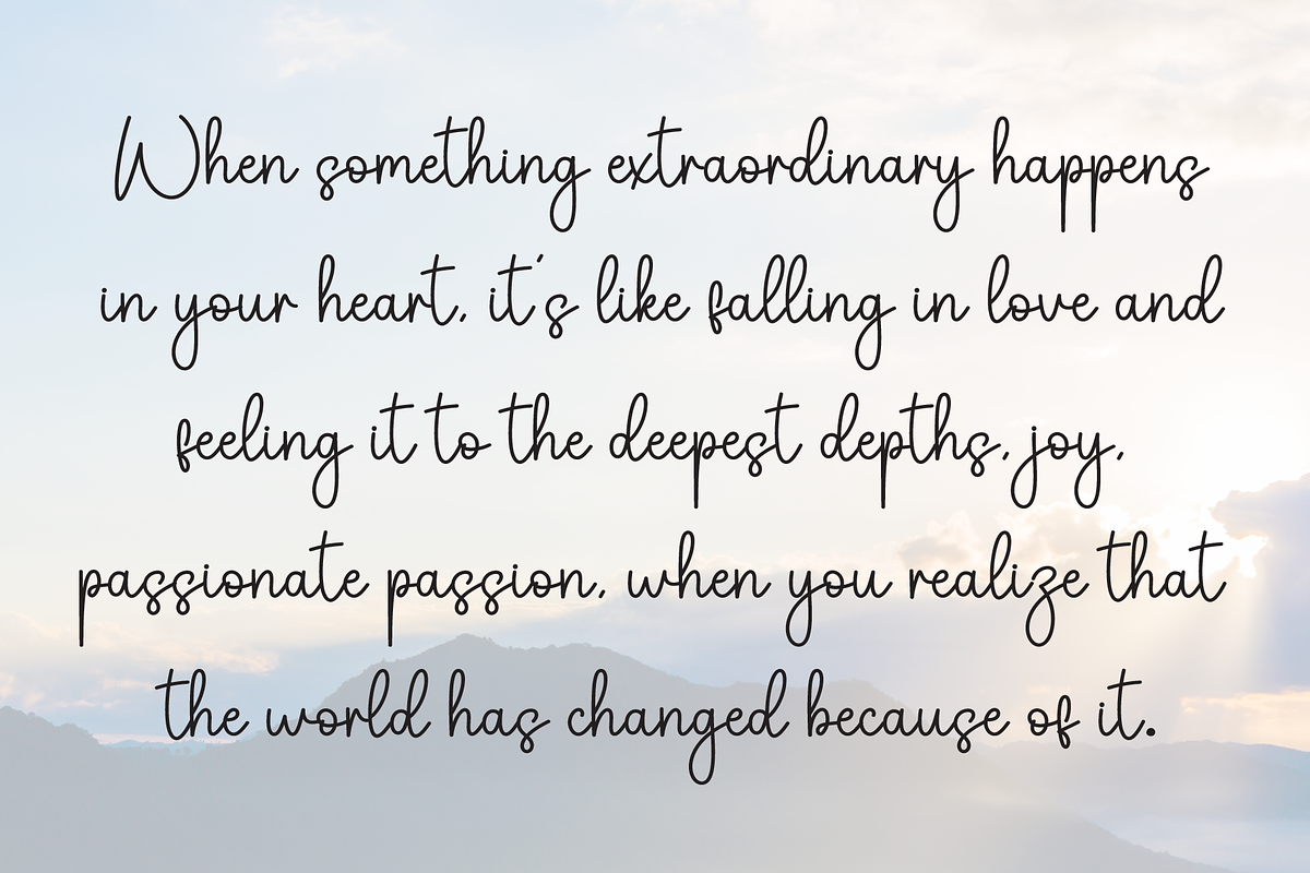 Valentina | Script Font, a Handwritten Font by Scratchones (Photo 6 of 9)