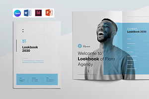 FLORA | Look Book Template, a Brochure Template by KreateTribe