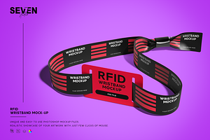 RFID Wristband Mockup