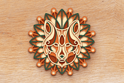 Wolf 3D Mandala - SVG Laser cut file, an Object Graphic by Arshad Ali (Thumbnail 9 of 9)