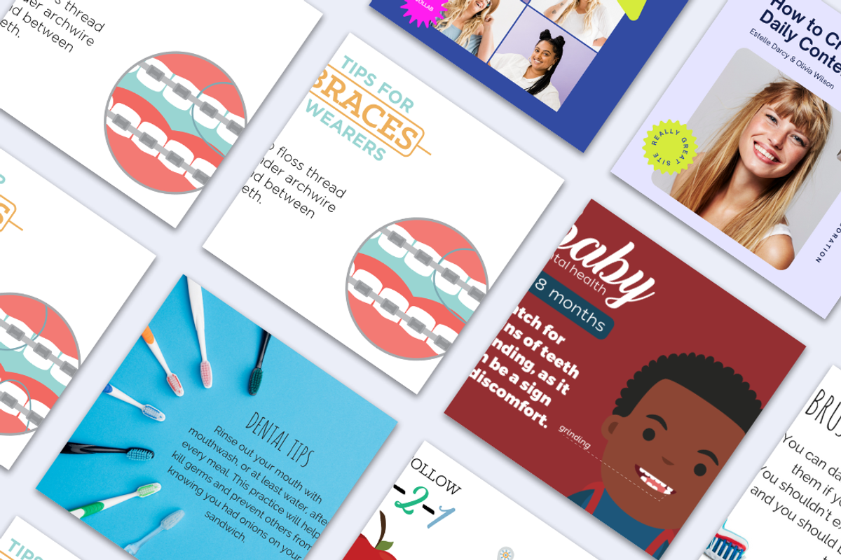 Dental Social Media Posts, a Social Media Template by Local Marketing Templates (Photo 2 of 2)