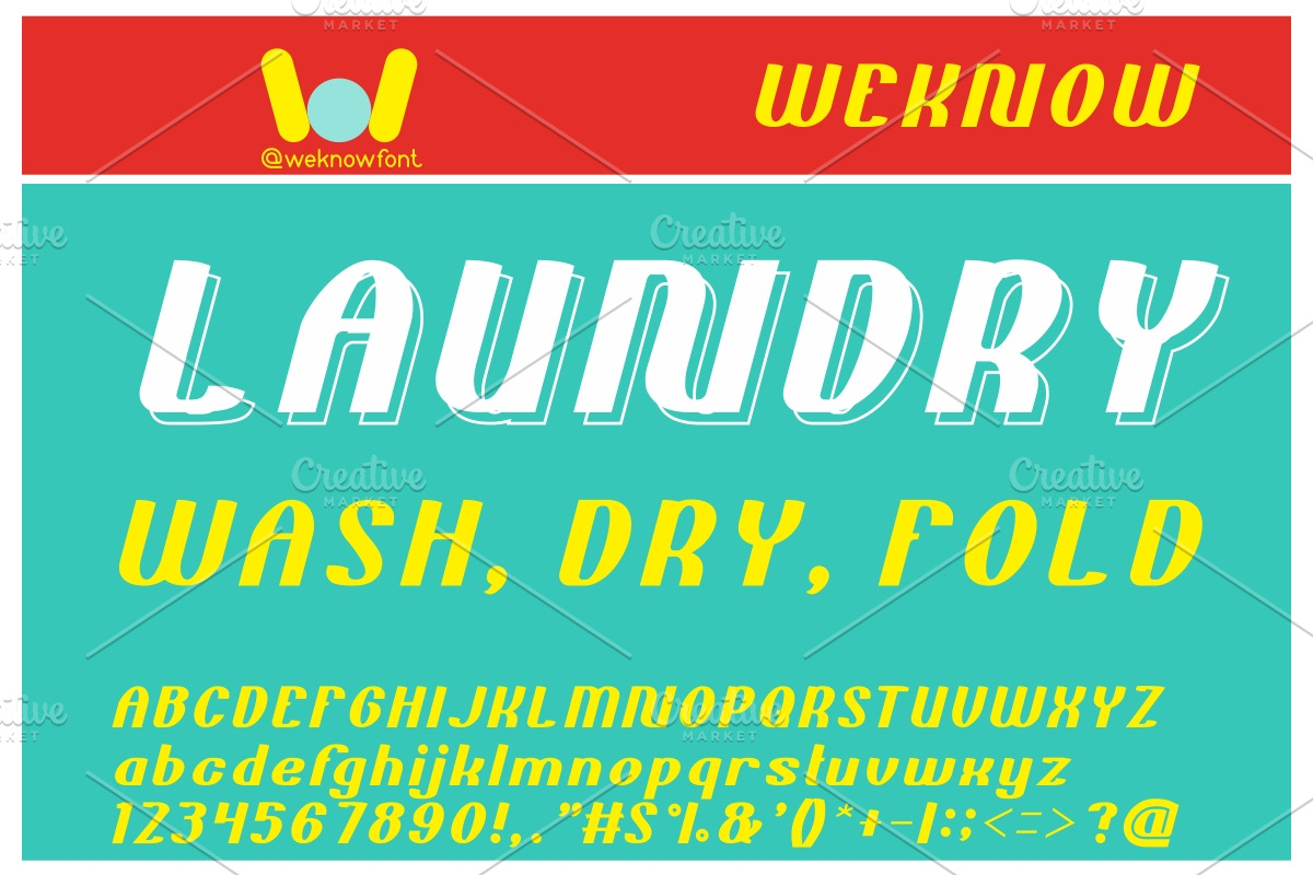 Bold and Blue font, a Font by weknow (Photo 1 of 5)