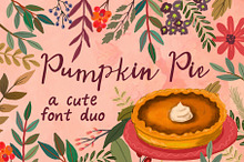 Pumpkin Pie Font Duo