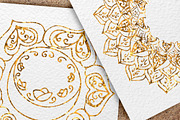 Gold chakras clipart, an Object Graphic by SweetRenieDesigns (Thumbnail 2 of 3)