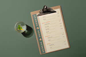 Indian Restaurant Menu