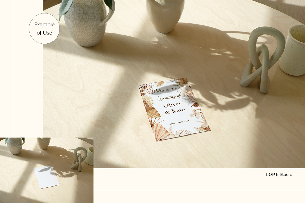5X7 Card Mockup SET, a Print Template by LOPEstudio (Photo 5 of 8)