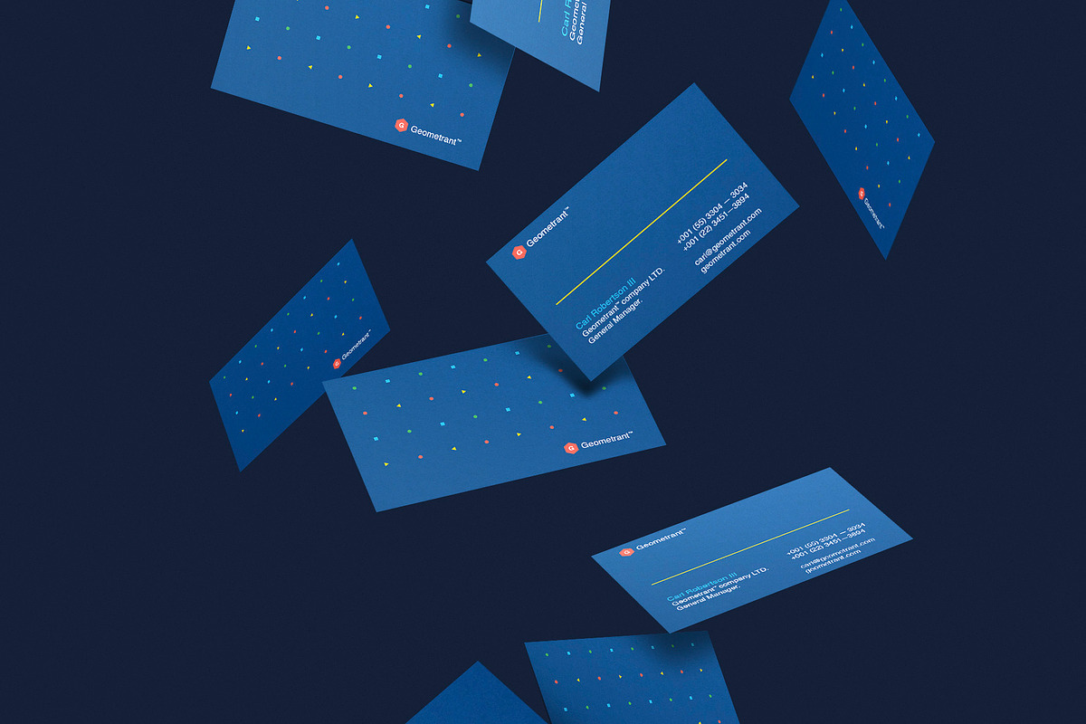 Business cards template: Geometrant, a Business Card Template by Srg® (Photo 4 of 4)