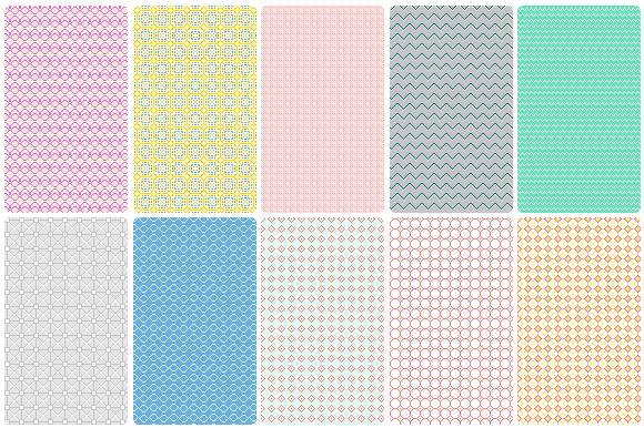 Pixel patterns, a Pattern Graphic by LuOtero