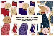 Dogs in Sweaters Seamless Patterns, a Pattern Graphic by Palette Pursuit (Thumbnail 5 of 14)