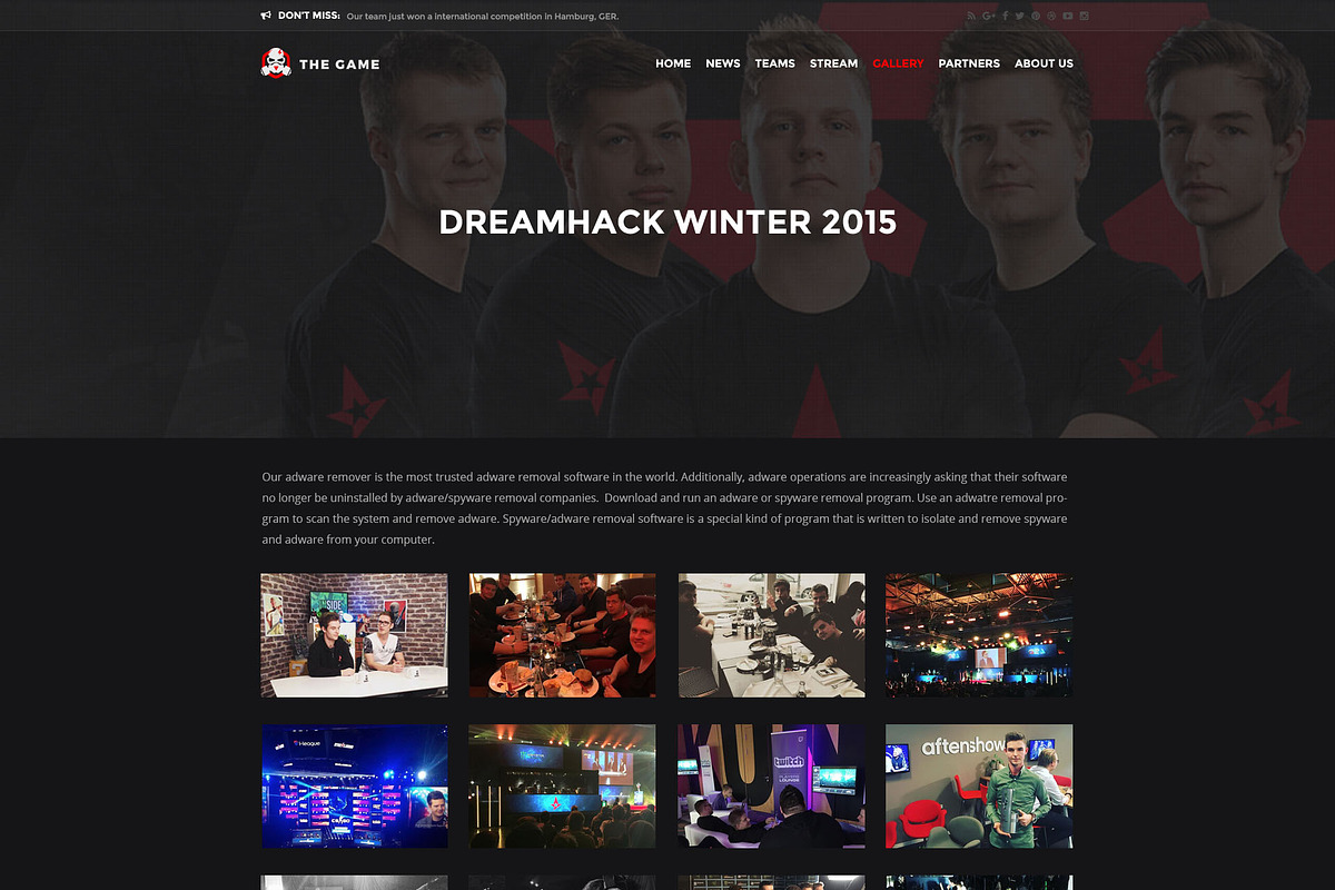 The Game - eSport PSD Gaming Templat, a Websites & App Template by Netbee (Photo 17 of 30)