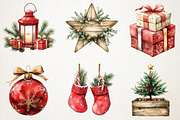 Christmas Decor Clipart, an Illustration by RobertsArt (Thumbnail 2 of 7)