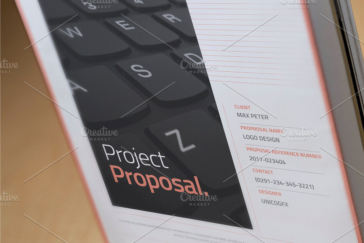 Proposal Template, a Stationery Template by Mastergfx (Photo 10 of 16)