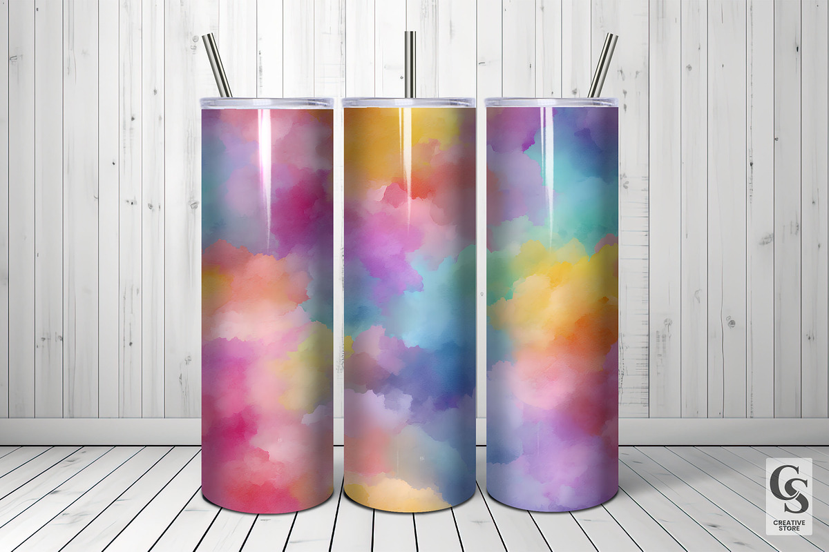 Bright Watercolor Texture Background, a Pattern Graphic by Creative Store (Photo 5 of 5)