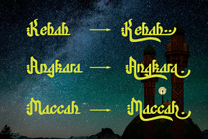 Nur Hidayah Arabic Script Font