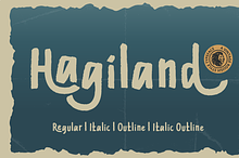 Hagiland - Rugged Retro Font