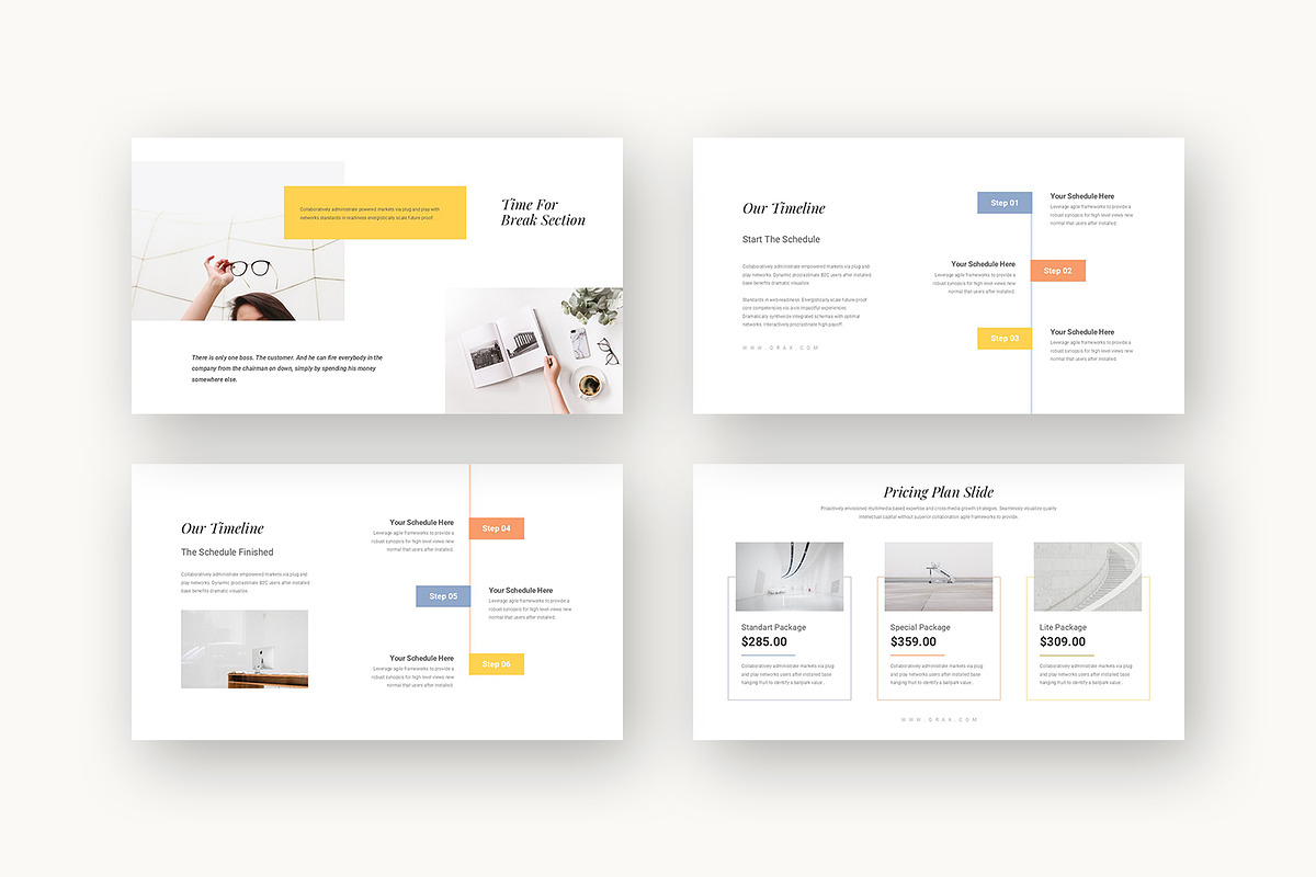 Qrax : Growth Strategy Google Slides, a Presentation Template by Punkl Camp (Photo 5 of 16)