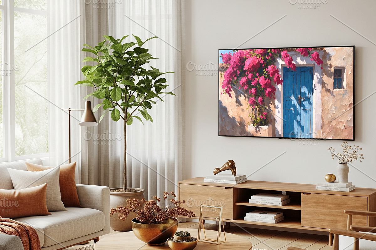 Bougainvillea Mediterranean Art, a Background Graphic by Floraphoria (Photo 13 of 13)