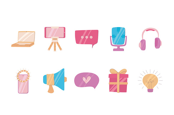 Blogging Essentials Illustration Set preview 2