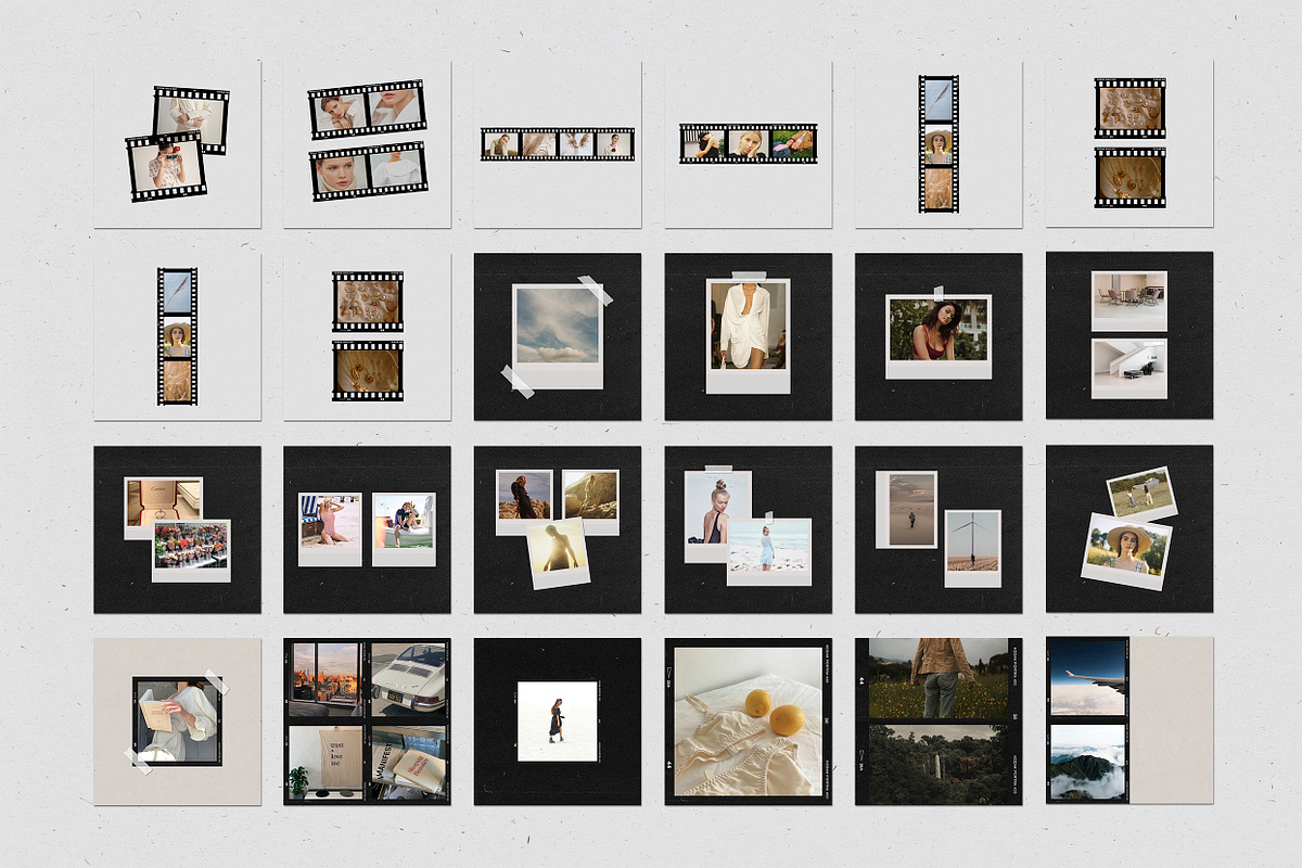 200 Film Frames & Instant Templates, a Social Media Template by Feel This (Photo 20 of 32)