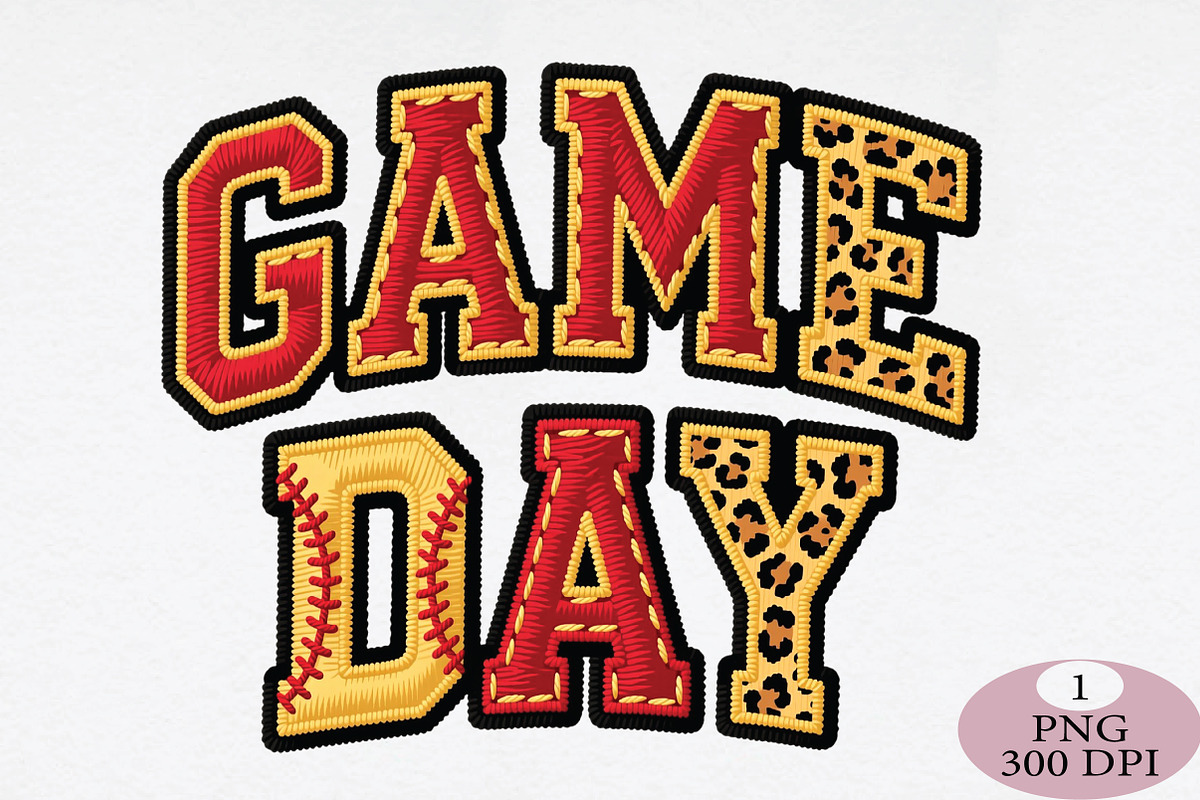 Game Day Softball PNG, an Illustration by Daily.Designs (Photo 1 of 5)