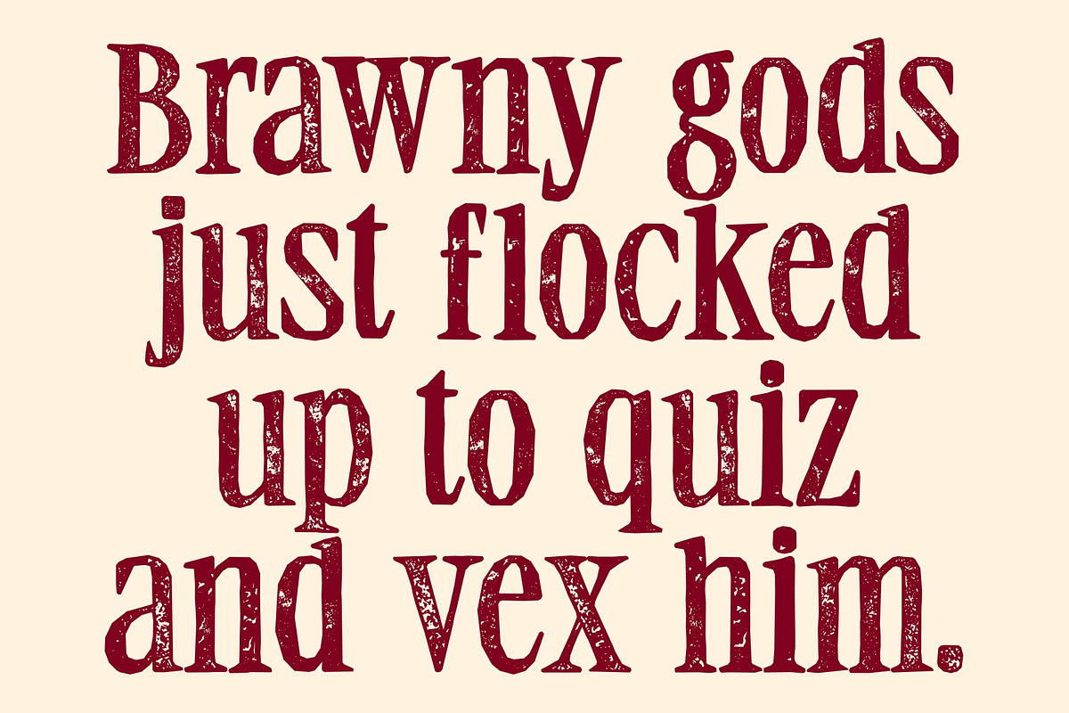 CS Adley Stamp, a Serif Font by Craft Supply Co. (Photo 5 of 8)